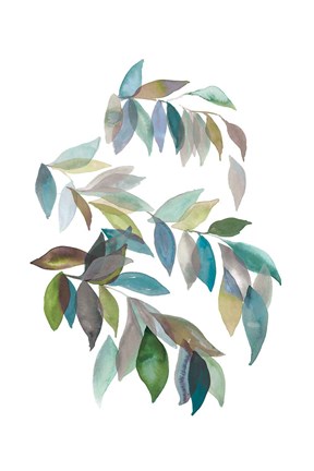 Framed Leaf Collection I Print