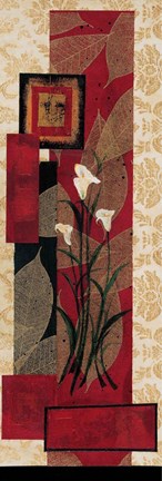 Framed Floral Fantasy I Print