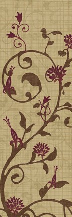 Framed Curly Grass I Print