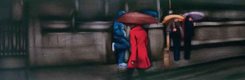 Framed Down On The Street Print