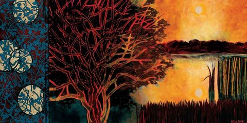 Framed Burning Heart Print