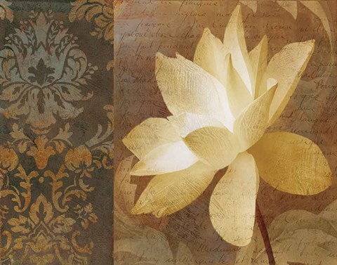 Framed Lettre D&#39;Amour II Print