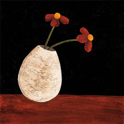 Framed Playful Posies I Print