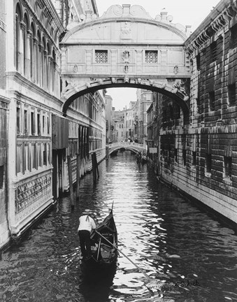 Framed Venice Canal Print