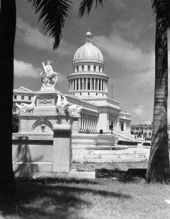 Framed Capitol Building Havana Cuba Print
