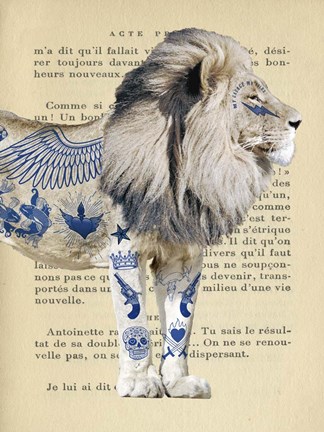 Framed Tattooed Savannah II Print