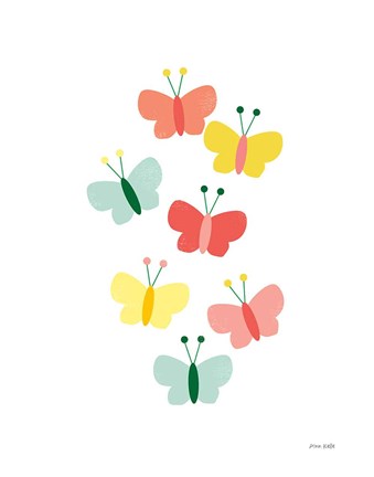 Framed Butterfly Friends Print