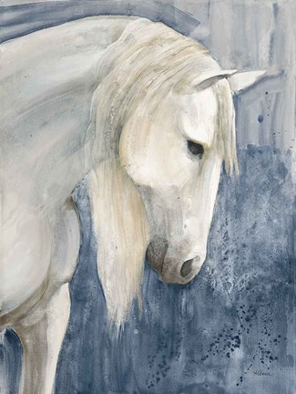 Framed Calm Navy Print