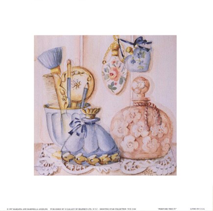 Framed Perfume Trio IV Print