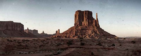 Framed Scenic Landscape V Texture Print