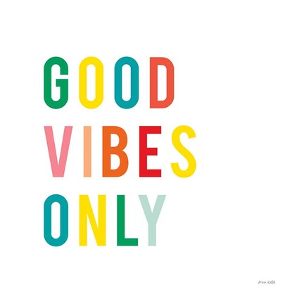 Framed Good Vibes Only Print