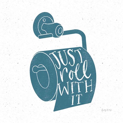 Framed Turkish Tile Bathroom Puns VI Print