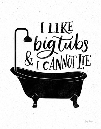 Framed Bathroom Puns II Black Print