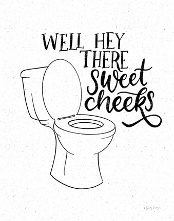 Framed Bathroom Puns III Print