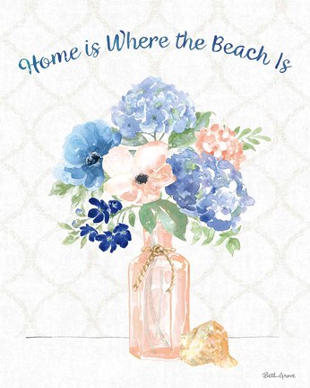 Framed Coastline Botanical VI Print