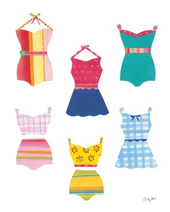 Framed Sea Sand Sun V Print