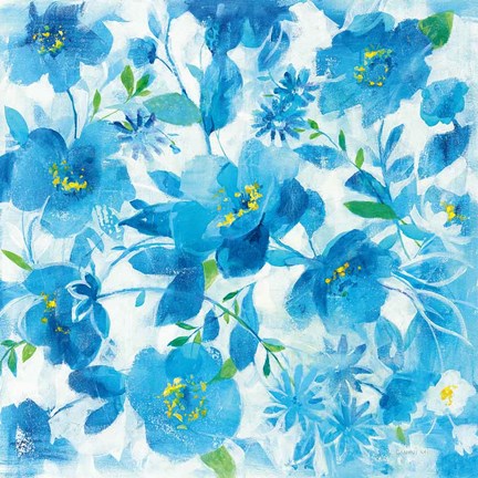 Framed Scattered Floral Print