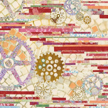 Framed EU Timetable II Red Print