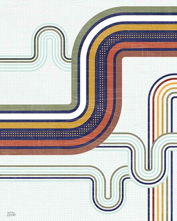 Framed Retro Subway I Print