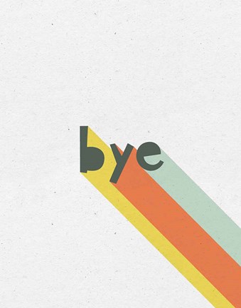 Framed Rainbow Words IV Print