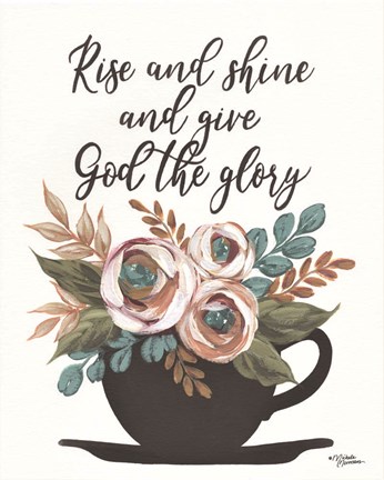 Framed Rise and Shine Print