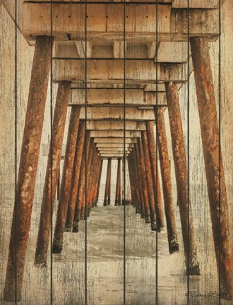 Framed Vintage Under Dock Print