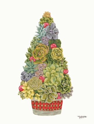 Framed Santa&#39;s Succulents Print