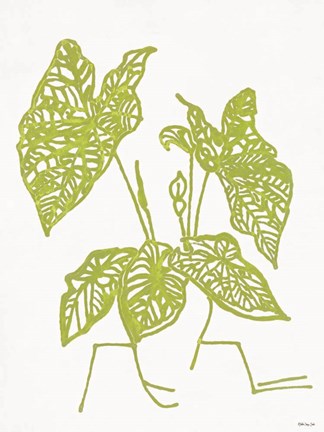 Framed Tropical Plant 1 Print