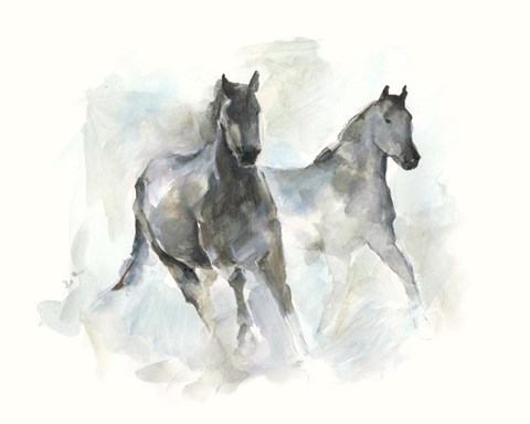 Framed Run Free I Print