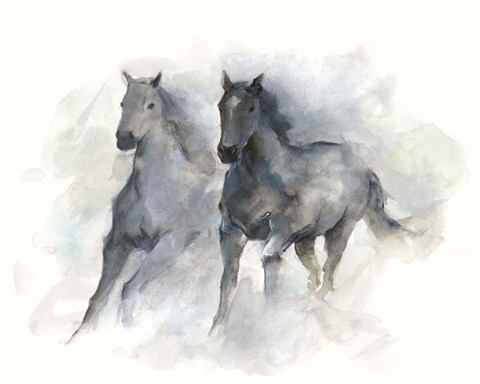 Framed Run Free II Print