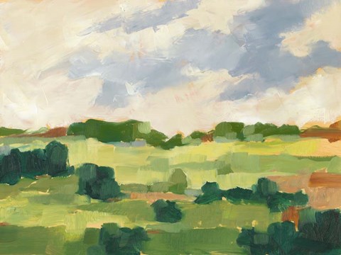 Framed Scattered Trees I Print