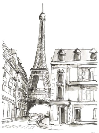 Framed Pen &amp; Ink Travel Studies I Print