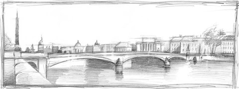 Framed Pont du Carroussel Print