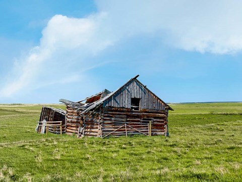 Framed Barn Scene II Print