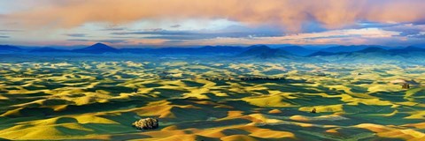 Framed Farmscape Panorama V Print