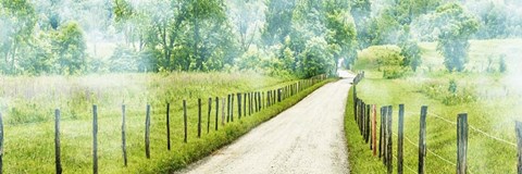 Framed Country Road Panorama II Print