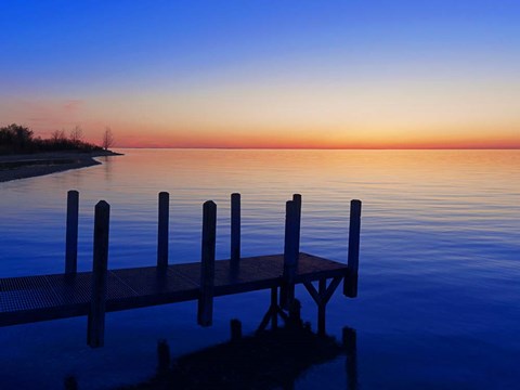 Framed Lakescape V Print