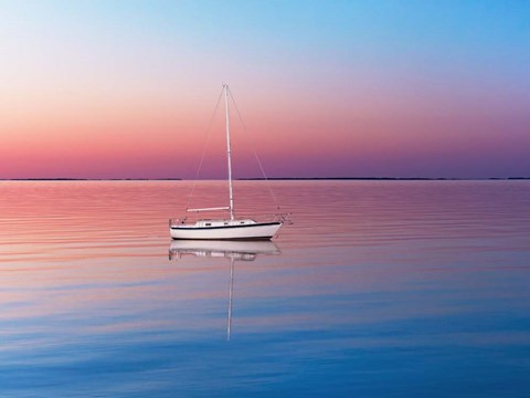 Framed Lakescape VI Print