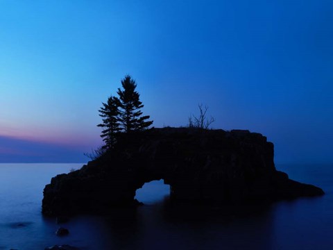 Framed Lakescape XI Print