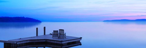 Framed Lakescape Panorama IV Print