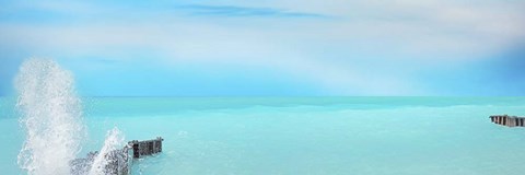 Framed Lakescape Panorama VI Print