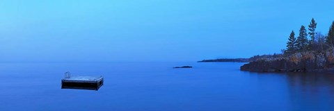 Framed Lakescape Panorama X Print