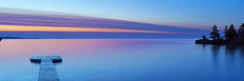 Framed Lakescape Panorama XI Print