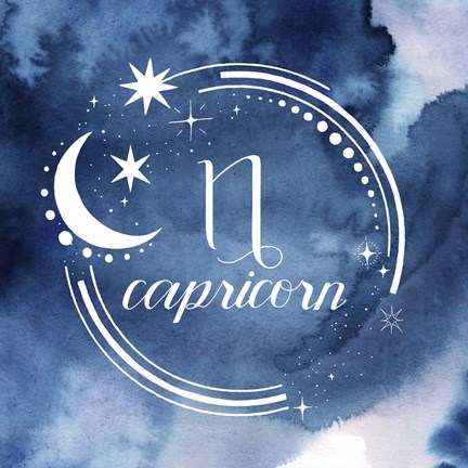 Framed Watercolor Astrology X Print