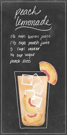 Framed Summer Drinks VI Print