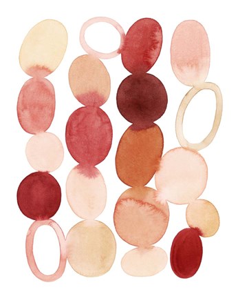 Framed Organic Cairn I Print