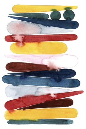 Framed Rainbow Strata II Print