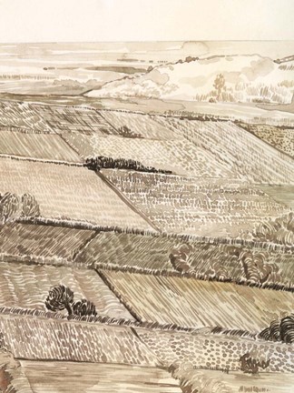 Framed Arable Land III Print