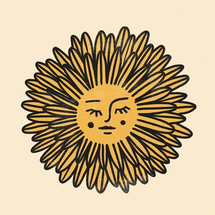 Framed Flower Face II Print