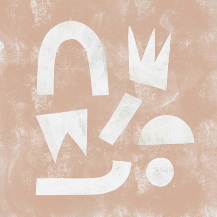 Framed Pink Ratio I Print